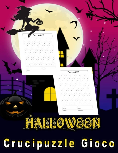 Independently Published Halloween Crucipuzzle Gioco: Parole Intrecciate - Con Soluzioni (Edizione Di Halloween) | La Migliore Idea Regalo Per Halloween...Buon Halloween (Italian Edition) ürün görseli 1