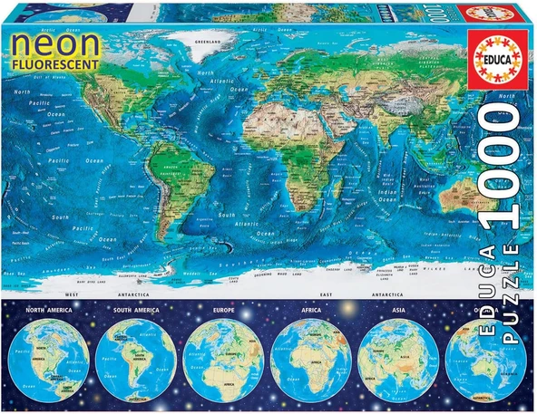 Educa Puzzle 1000 Parça 16760 Map ürün görseli 1