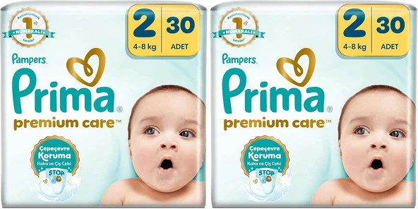 Bebek Bezi Care 2 Numara 30 Adet 2Li Paket ürün görseli 1