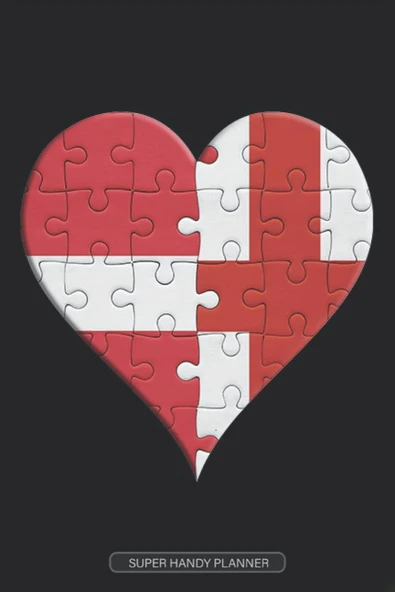 Planner: Latvian English Flag United Heart Jigsaw Puzzle Flags Of Latvia England ürün görseli 1