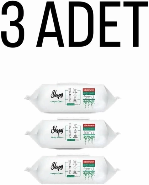 Sleepy Easy Clean Yüzey Temizlik Havlusu 100 Yaprak (3 Adet) ürün görseli 1