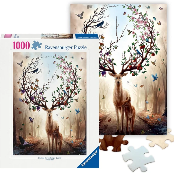 Ravensburger 1000P Puzzle Büyülü Geyik, Yapboz ürün görseli 1