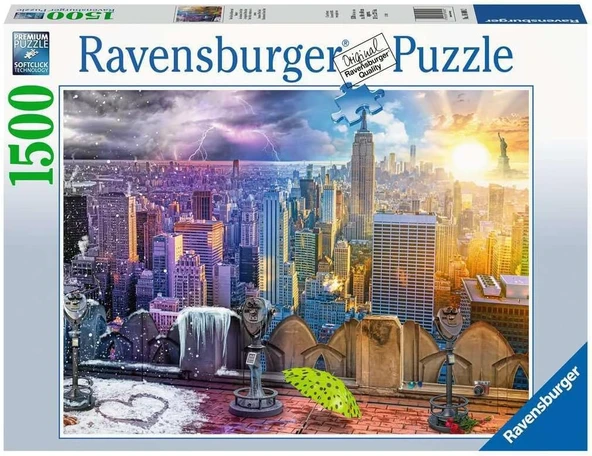 Ravensburger 160082 Puzzle 1000 Parça 1996 Özel Gate Köprüsü, Çok Renkli ürün görseli 1