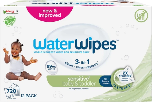 Waterwipes Çocuk Bio Islak Mendil 60 Lı X 12 Adet (720 Yaprak) - Toddler ürün görseli 1