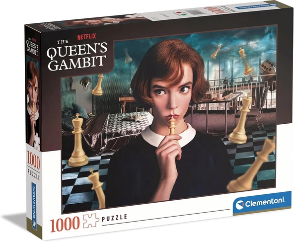 39698 Queen'S Gambit 1000 Parça – Yetişkinler Için Yapboz, Netflix – İtalya'Da Üretilmiştir, Çok Renkli ürün görseli 1