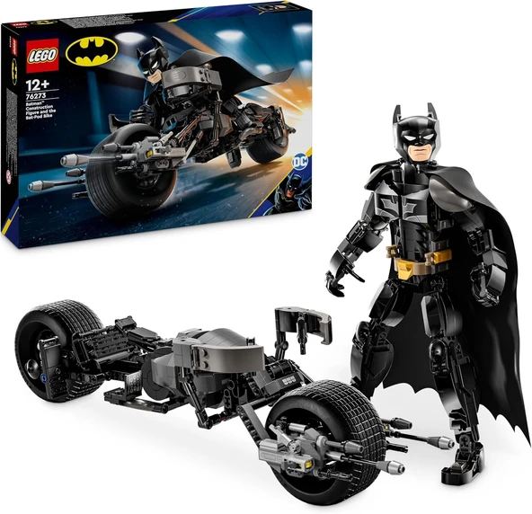 Dc Batman: Batman Yapım Figürü Bat-Pod Motosiklet 76273-12 Yaş Üzeri Süper Kahraman Sevenler Için Kara Şövalye Süper Kahraman Model Yapım Seti (713 Parça) ürün görseli 1