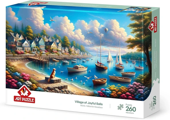 Puzzle Mutlu Yelkenler Kasabası 260 Parça Puzzle ürün görseli 1
