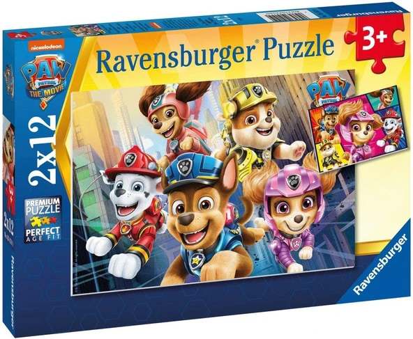 Ravensburger 51519 Paw Patrol Çocuk Puzzle, 2X12 Parça ürün görseli 1