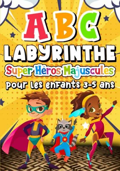 Independently Published Labyrinthe Abc Super Héros Majuscules Couleurs 3-5 Ans: Parfait Pour Les Enfants Âge Préscolaire ürün görseli 1