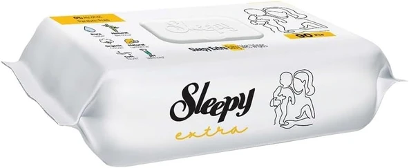 Sleepy Extra Islak Bebek Havlusu 90 Adet ürün görseli 1