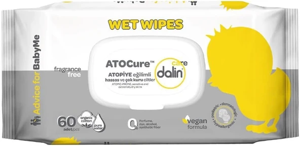 Dalin Atocure Islak Mendil 60'Lı 84553 ürün görseli 1