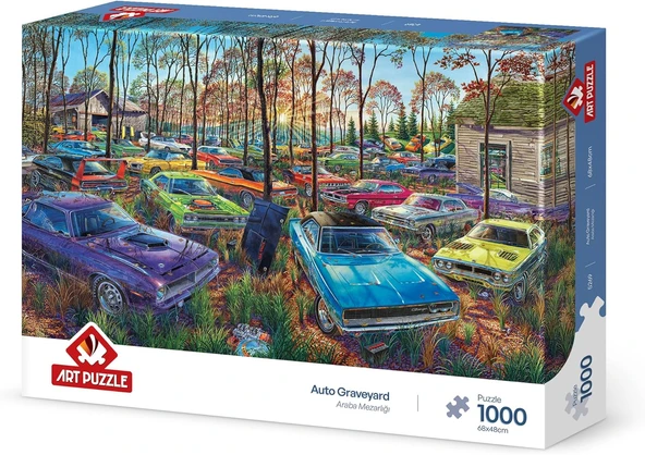 Puzzle Araba Mezarlığı 1000 Parça Puzzle ürün görseli 1