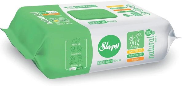 Sleepy Kişisel Bakım Havlusu 100 Yaprak ürün görseli 1