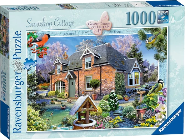 Ravensburger Kır Evi-Koleksiyonu No. 11 – Schneegloeckchen-Kır Evi, Yapboz, 1.000 Parça ürün görseli 1