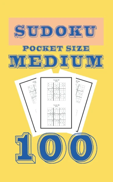 Independently Published Sudoku Poket Size Medium 100: Sudoku Math Puzzle Small Books For Adults ürün görseli 1