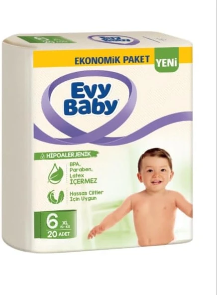 Evy Baby Bez Ekonomik 6 Xl 20 Adet ürün görseli 1