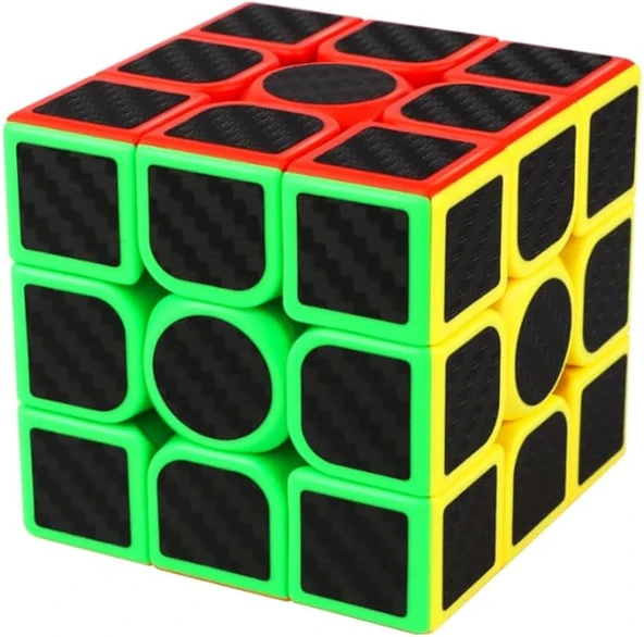 Speedcubeshop Türkiye Karbon Fiber 3X3X3 Profesyonel Hız Küpü, 6+ Yaş, Zeka Geliştirici Eğitici Oyuncak, Rubik Sabır Küpü ürün görseli 1