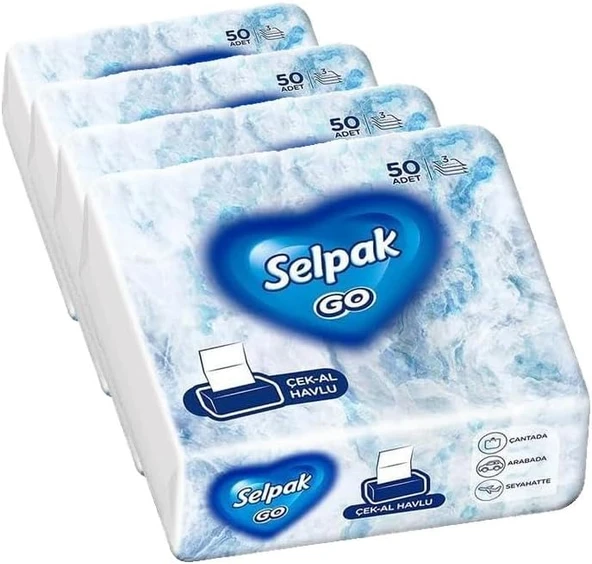 Selpak Go Çek Al Havlu 50'Li (4 Paketi) ürün görseli 1