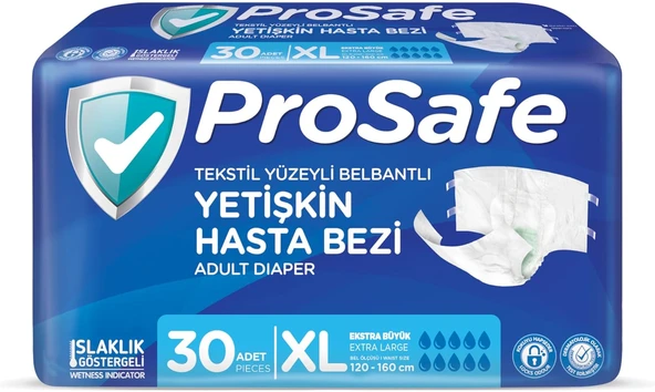 Prosafe Belbantlı Hasta Bezi Ekstra Büyük (Xl) 30 Adet ürün görseli 1
