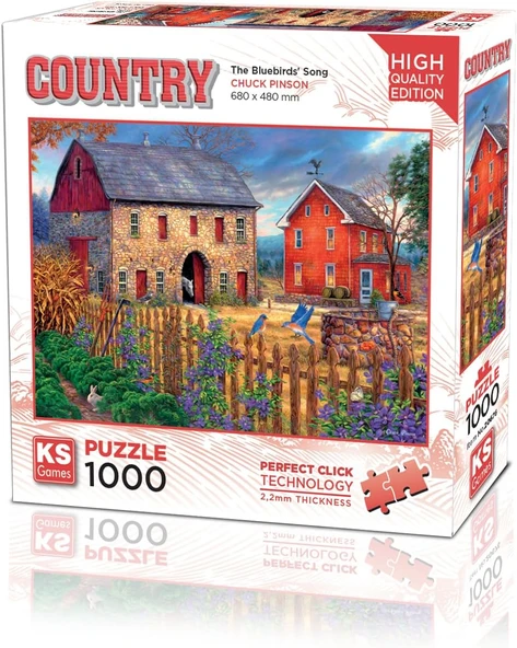 20676 The Bluebirds Song 1000 Parça Puzzle -Ks Puzzle ürün görseli 1