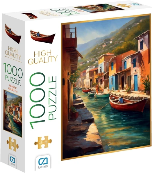 Ca Games Kayıklar 1000 Parça 2,2Mm Kalınlık 48X68Cm Profesyonel Hobi Puzzle Yapboz Serisi ürün görseli 1