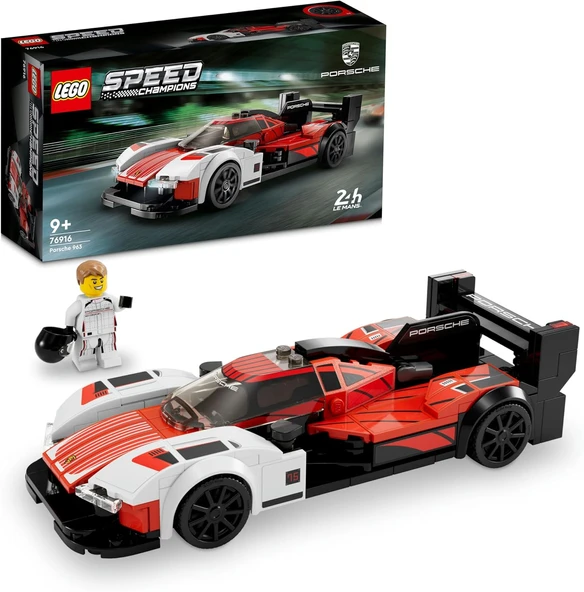 Speed Champions Porsche 963 76916-9 Yaş Üzeri Çocuklar İçin Koleksiyonluk Araba Modeli İçeren Yaratıcı Oyuncak Yapım Seti (280 Parça) ürün görseli 1
