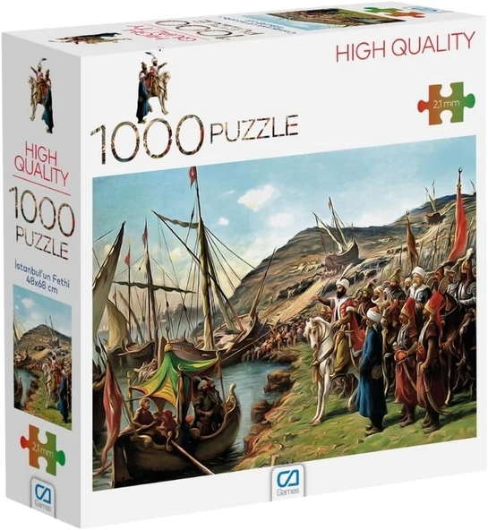 Ca Games Istanbul'Un Fethi 1000 Parça 2,2Mm Kalınlık 48X68Cm Profesyonel Hobi Puzzle Yapboz Serisi ürün görseli 1