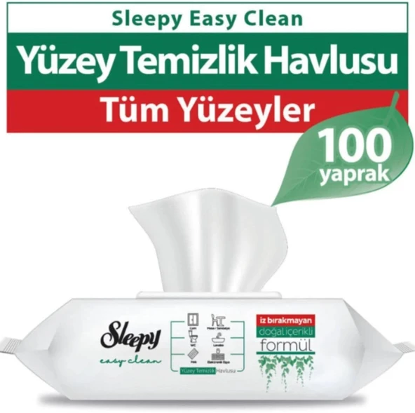 Sleepy Easy Clean 100 Lü Temizlik Bezi ürün görseli 1