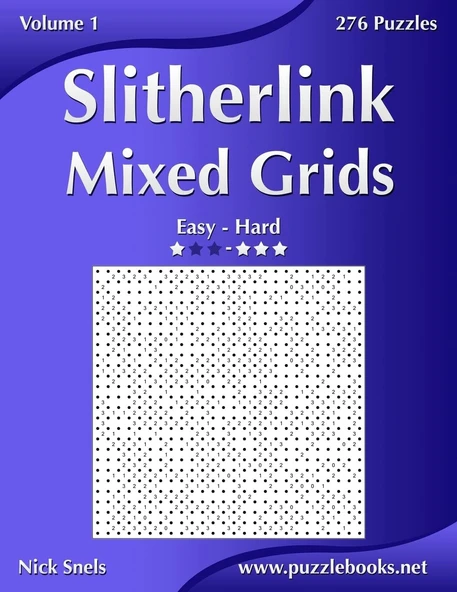 Slitherlink Mixed Grids - Easy To Hard - Volume 1 - 276 Puzzles ürün görseli 1