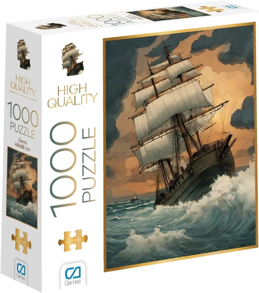 Ca Games Gemi 1000 Parça 2,2Mm Kalınlık 48X68Cm Profesyonel Hobi Puzzle Yapboz Serisi ürün görseli 1
