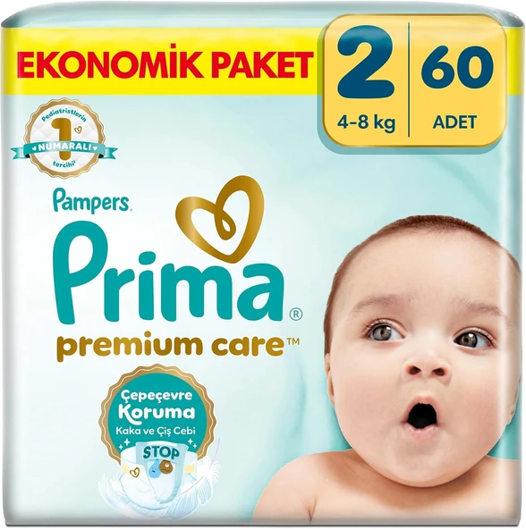 Bebek Bezi Care 2 Numara 60 Adet Ekonomik Paket ürün görseli 1