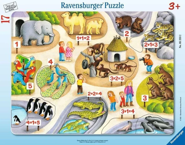 Ravensburger Ravensburger 17 Parçalı Büyük Çerçeveli Puzzle 5E Kadar Sayılar, Yapboz ürün görseli 1