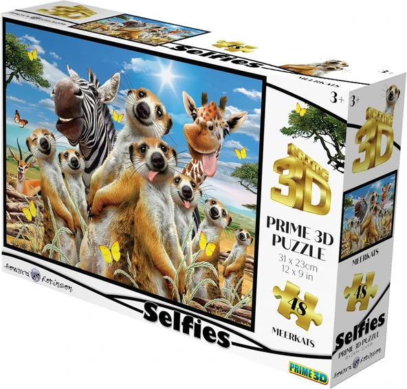Prime 3D - Mirket Selfie - 48 Parça Puzzle ürün görseli 1