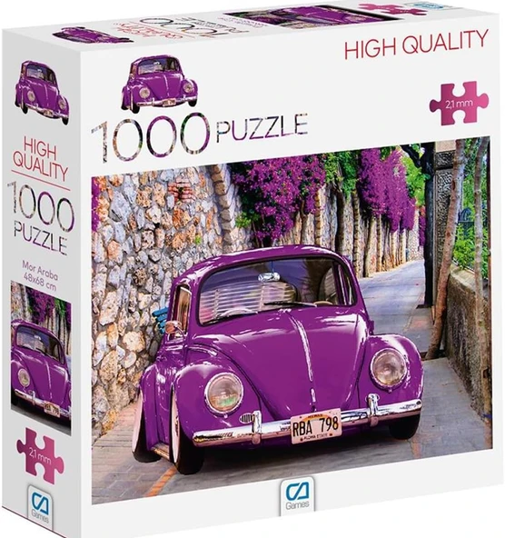 Ca Games 1000 Parça Mor Araba Puzzle 7028, Araba Puzzle ürün görseli 1