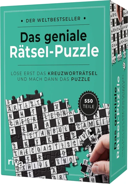 Das Geniale Rätsel-Puzzle: Löse Erst Das Kreuzworträtsel Und Mach Dann Das Puzzle ürün görseli 1