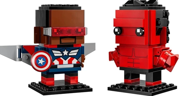 Brickheadz 40668 Captain America And Red Hulk ürün görseli 1