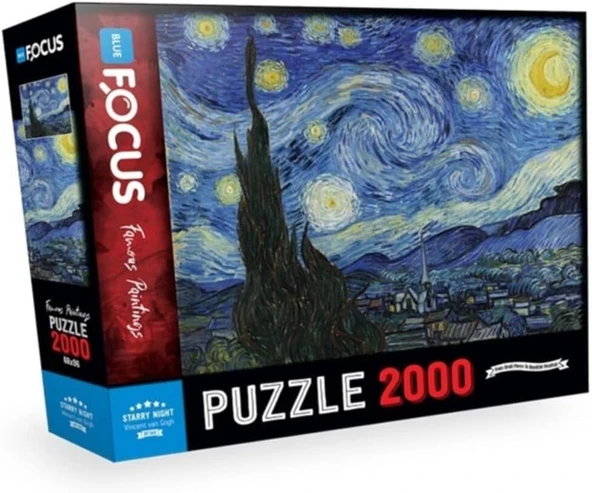 Focus Starry Night (Yıldızlı Gece) - Puzzle 2000 Parça ürün görseli 1