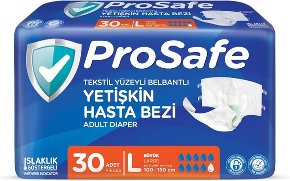Prosafe Belbantlı Hasta Bezi Büyük (L) 30 Adet ürün görseli 1
