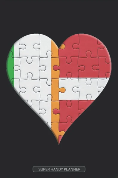 Planner: Irish Latvian Flag United Heart Jigsaw Puzzle Flags Of Ireland Latvia ürün görseli 1