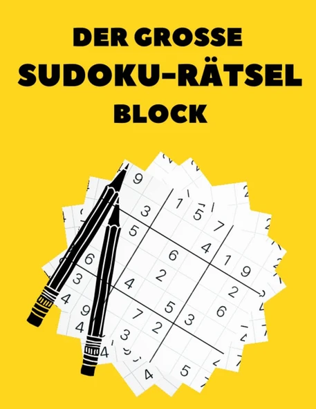 Der Große Sudoku-Rätselblock: 3 Schwierigkeitsgrad Kommt Mit Lösungen, Sudoku-Spiel, Um Ihr Gehirn Zu Trainieren Und Zu Entspannen, Tolles Geschenk ... Teenager, Männer Und Frauen (German Edition) ürün görseli 1
