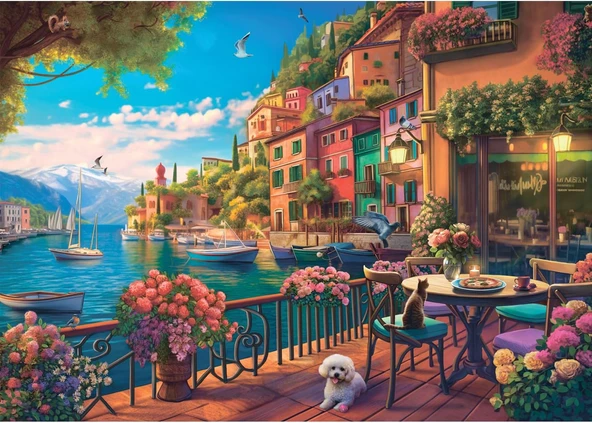 Anatolian Puzzle - Cafe Como / 700 Parça Puzzle, #2705 ürün görseli 1
