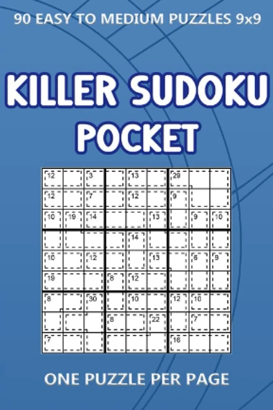 Independently Published Killer Sudoku Pocket: 90 Easy To Medium Puzzles 9X9 One Puzzle Per Page (4 X 6 Inches In Size) ürün görseli 1