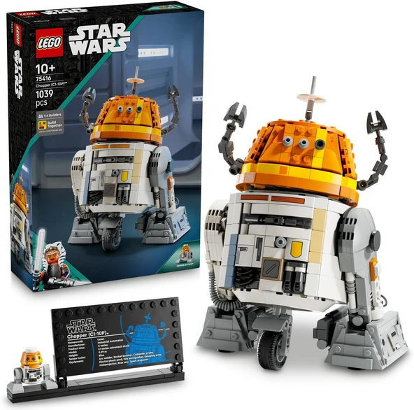 Wars: Ahsoka Chopper (C1-10P) Astromech Droidi 75416-10 Yaş Üzeri Çocuklar Için İnşa Edilebilen Yaratıcı Model Yapım Seti (1039 Parça) ürün görseli 1