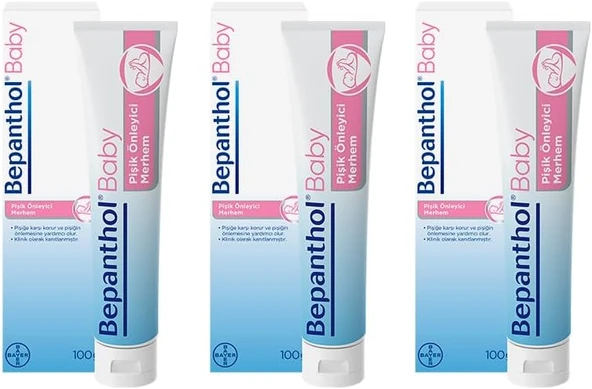 Baby Pişik Önleyici Merhem 100 Gr 3Lü Paket L Parapen, Sls, Parfüm, Koruyucu İçermez ürün görseli 1