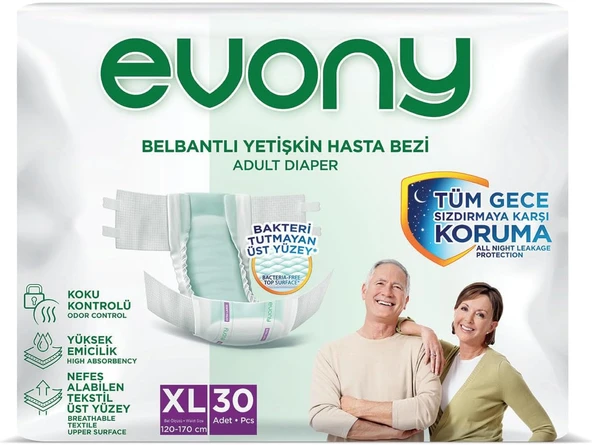 Evony Yetişkin Bezi X-Large 30'Lu ürün görseli 1