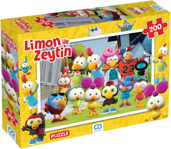 Ca Games Limon Ile Zeytin 200 Parça 33X48Cm Çocuk Puzzle Yapboz Serisi ürün görseli 1