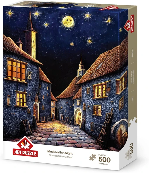 Puzzle Ortaçağda Han Gecesi 500 Parça Puzzle ürün görseli 1