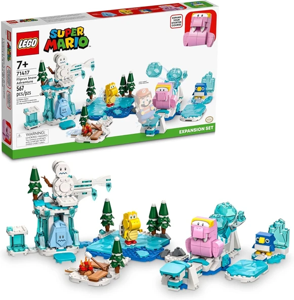 Lego® Super Mario™ Fliprus Kar Macerası Ek Macera Seti 71417-7 Yaş Üzeri Çocuklar Için Koleksiyonluk Yaratıcı Oyuncak Yapım Seti (567 Parça) ürün görseli 1