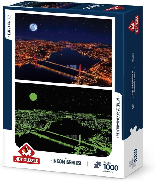 Puzzle Üç Köprü, Bosphorus 1000 Parça Neon Puzzle ürün görseli 1