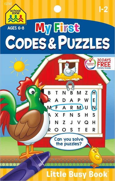 School Zone My First Kodu & Yapbozun – Little Busy Kitap ürün görseli 1